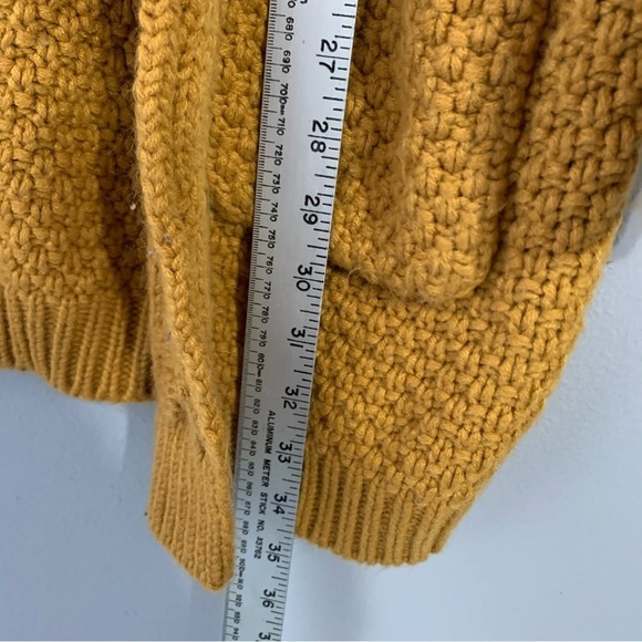 Grecerelle curry soft chunky knit open front cardigan sweater. Size XL - Picture 7 of 9